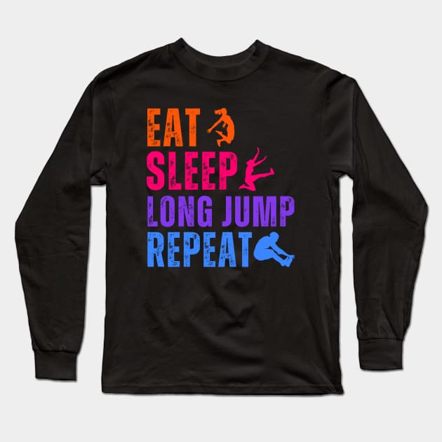 Long Jump Mom Long Sleeve T-Shirt by footballomatic